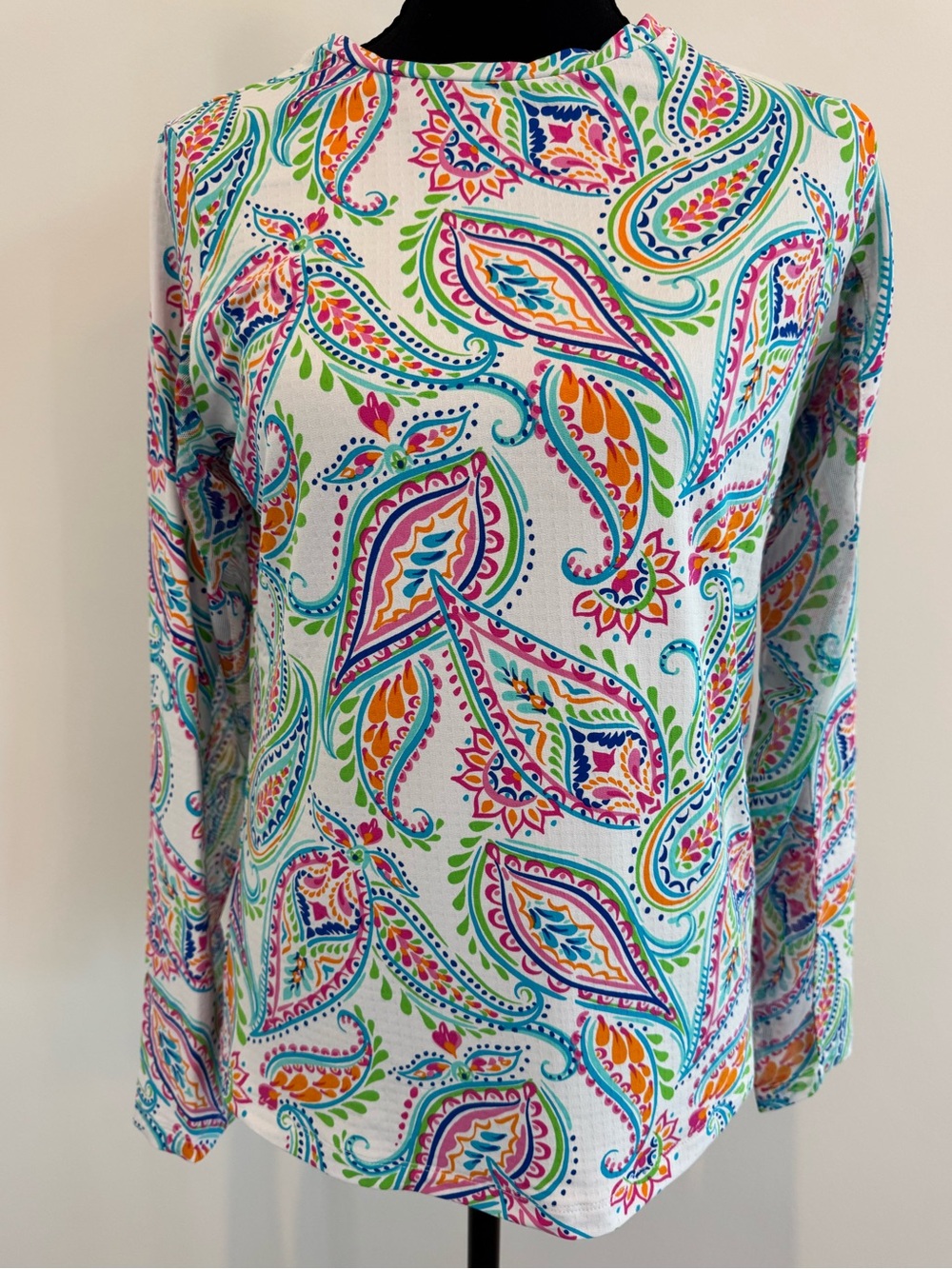 IBKUL Multicolor Paisley Long-Sleeve Top